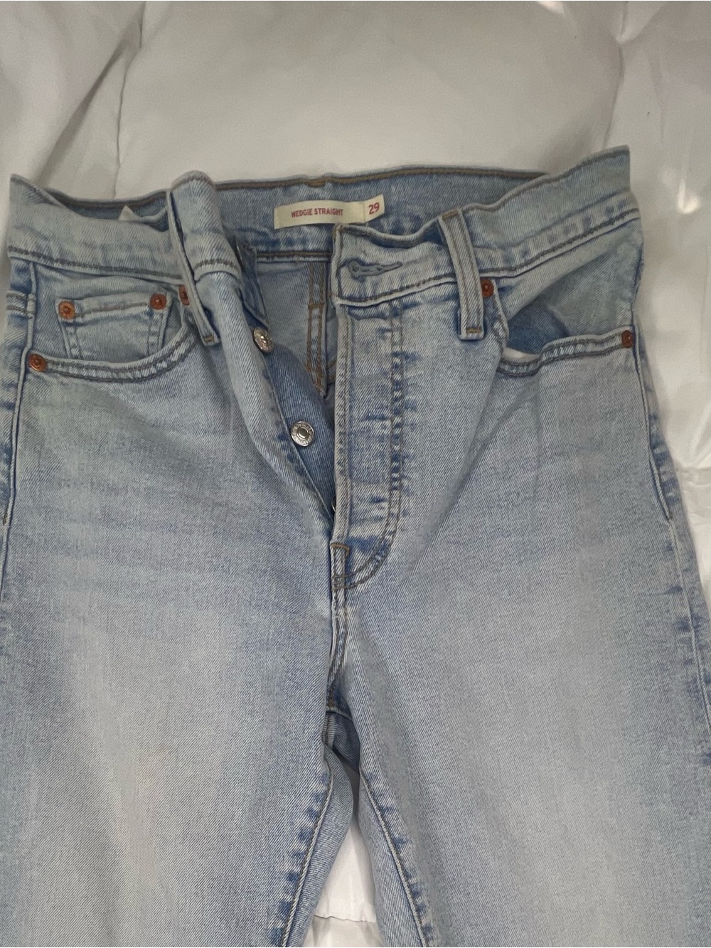 Levi's Wedgie Straight Jeans - Light Blue - Picture 7 of 7